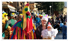 Piazza Brembana manifestazioni eventi festa di carnevale 2020.