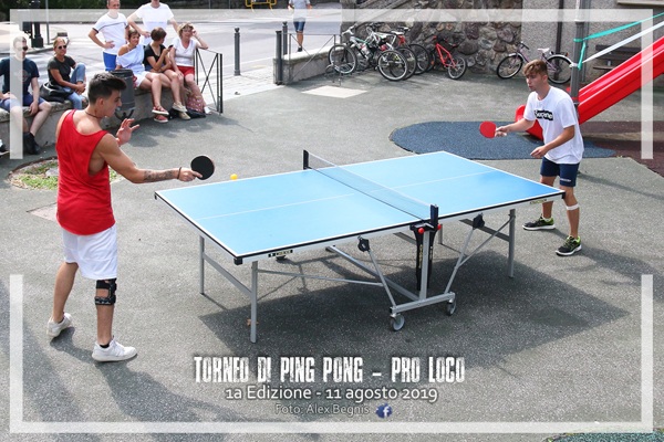 Piazza Brembana - Sport e attività sportive. Torneo di Ping Pong - Pro Loco - 2019 - 1a Edizione.