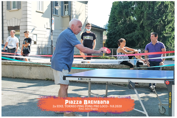 Piazza Brembana - Sport e attività sportive. Torneo di Ping Pong - Pro Loco - 2020 - 2a Edizione.